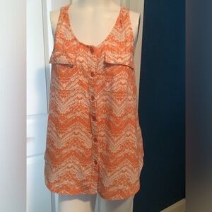 Kenar Aztec print racerback Top